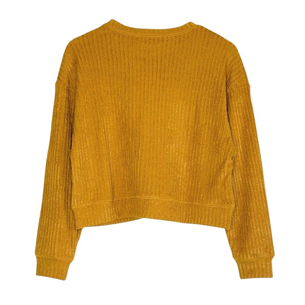Band of the Free Russel Ribbed Velvet Sweater in Gold - Picture 5 of 9